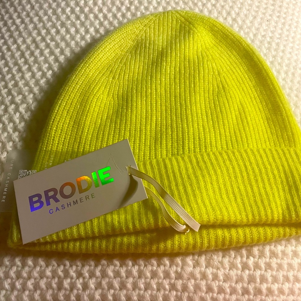 Brodie Cashmere Beanie, OS , Chartreuse